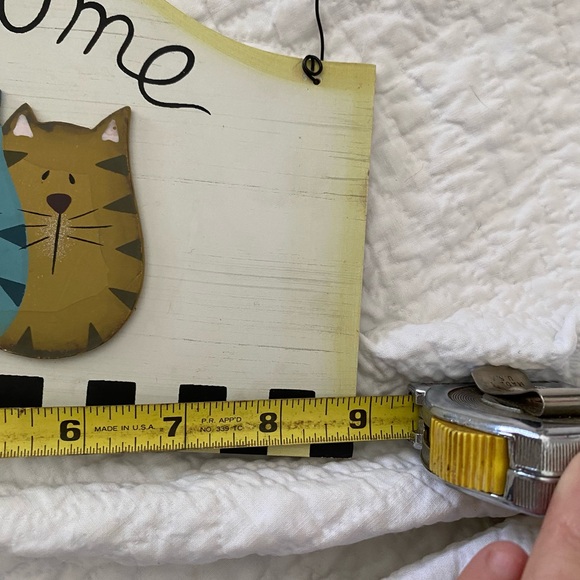 Primitive, Cat, Welcome Sign - Picture 4 of 4